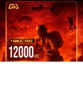 بطاقة شحن شدات ببجي 12000+ Free 4200 UC - $199.99