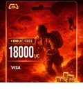 بطاقة شحن شدات ببجي 18000+ Free 6300 UC - $299.99