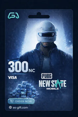بطاقة شحن ببجي نيو ستيت - 300 NC
