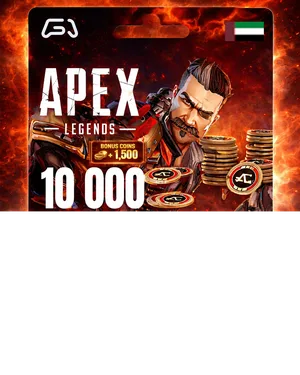 بطاقة أبيكس ليجندز - 10,000 كوينز + 1500 بونس (المتجر اﻹماراتي)