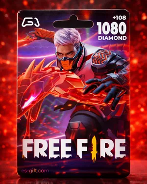 بطاقة فري فاير 1080 + Bonus 108 ماسه