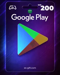بطاقة جوجل بلاي 200 ريال (المتجر السعودي تعمل داخل السعودية فقط)..