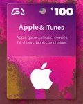 بطاقة آبل و ايتونز 100 دولار (المتجر الأمريكي)