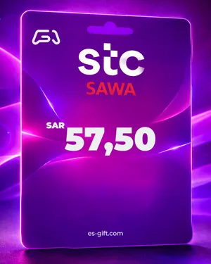 بطاقة إعادة شحن سوا بقيمة 57.50 ريال