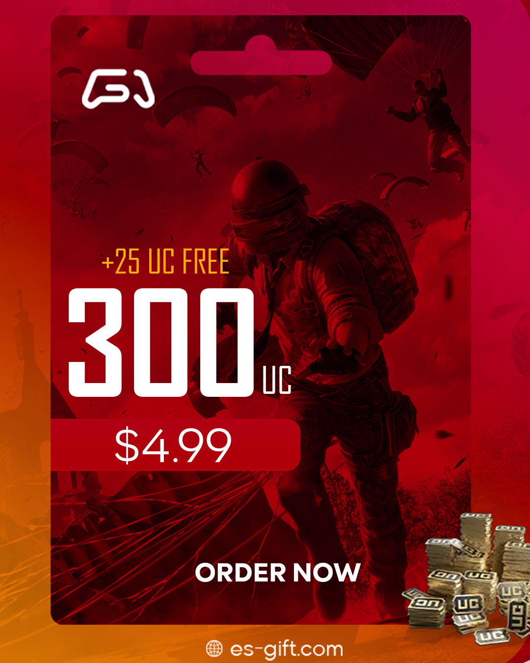 بطاقة شحن شدات ببجي 60UC-$0.99