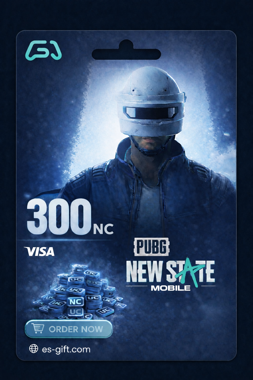 بطاقة شحن ببجي نيو ستيت - 300 NC