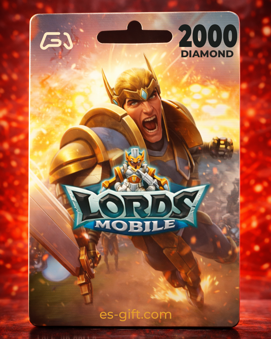 بطاقة لوردس موبايل - 2000 ماسة