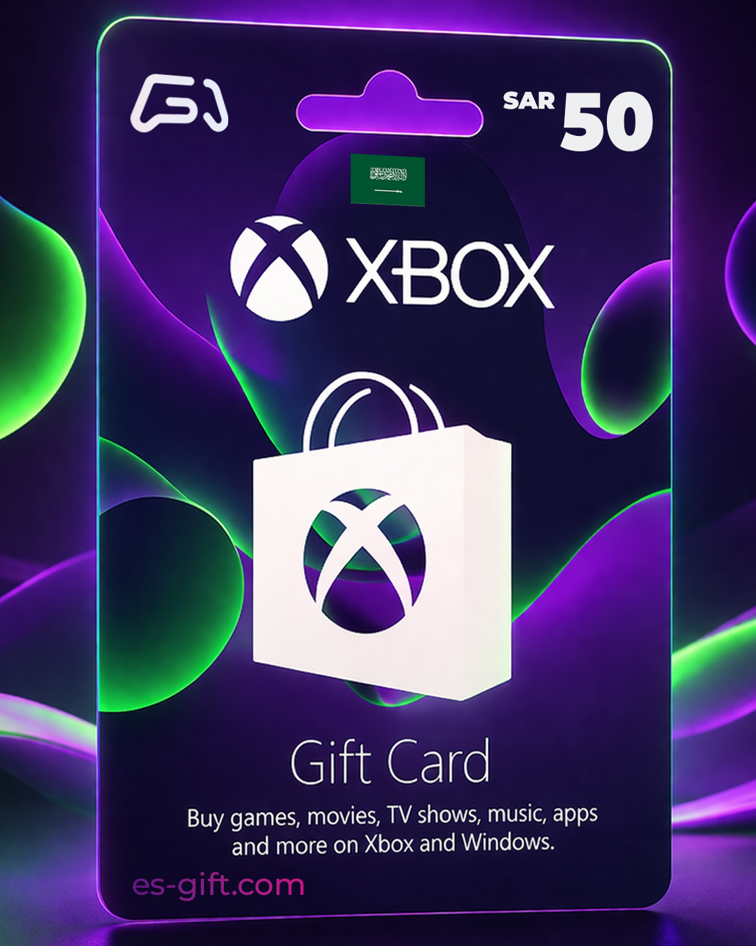 بطاقة مايكروسوفت إكس بوكس لايف -- 50 ريال (المتجر السعودي تعمل داخل السعودية فقط)