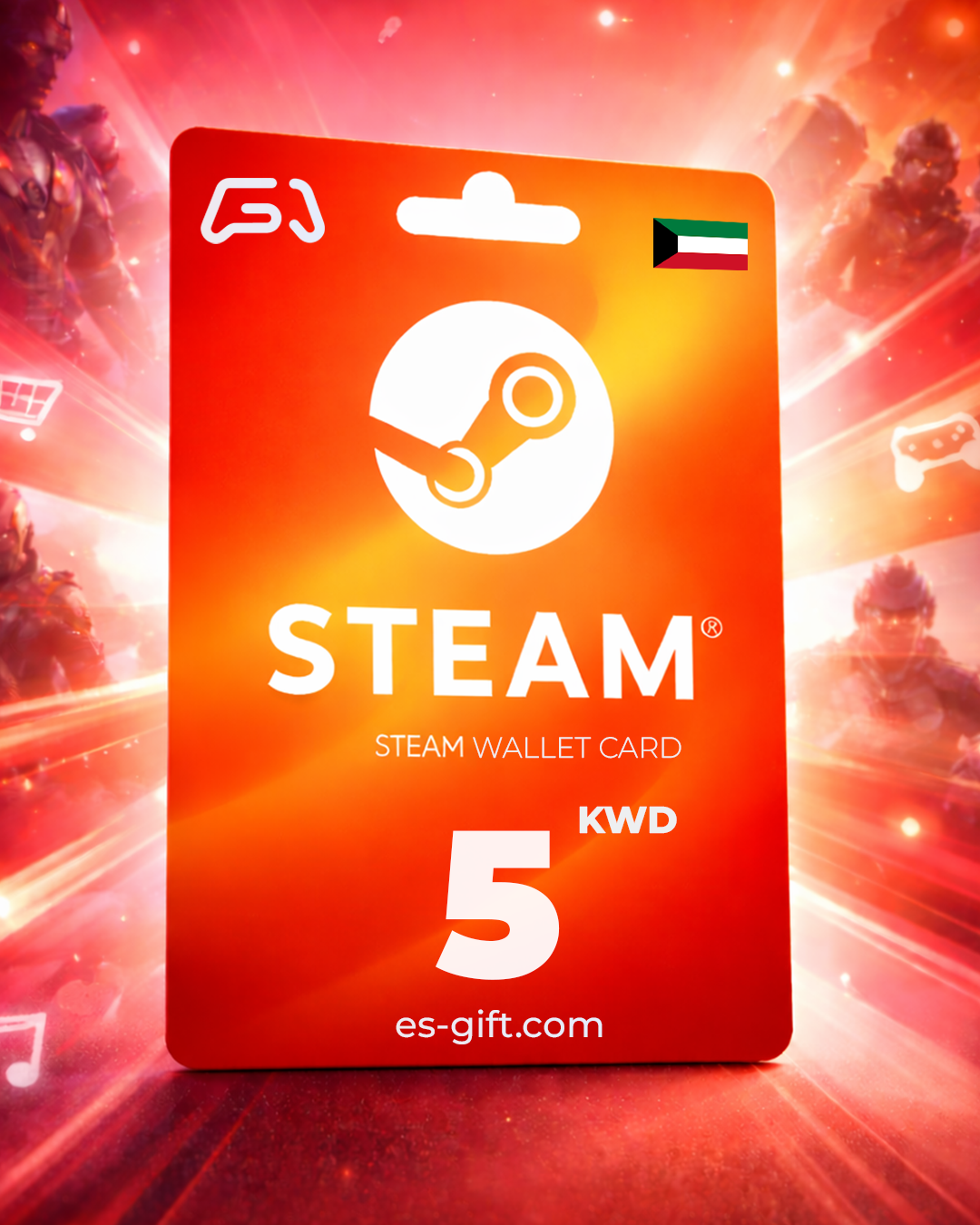 بطاقة ستيم  والت - 5 دينار كويتي