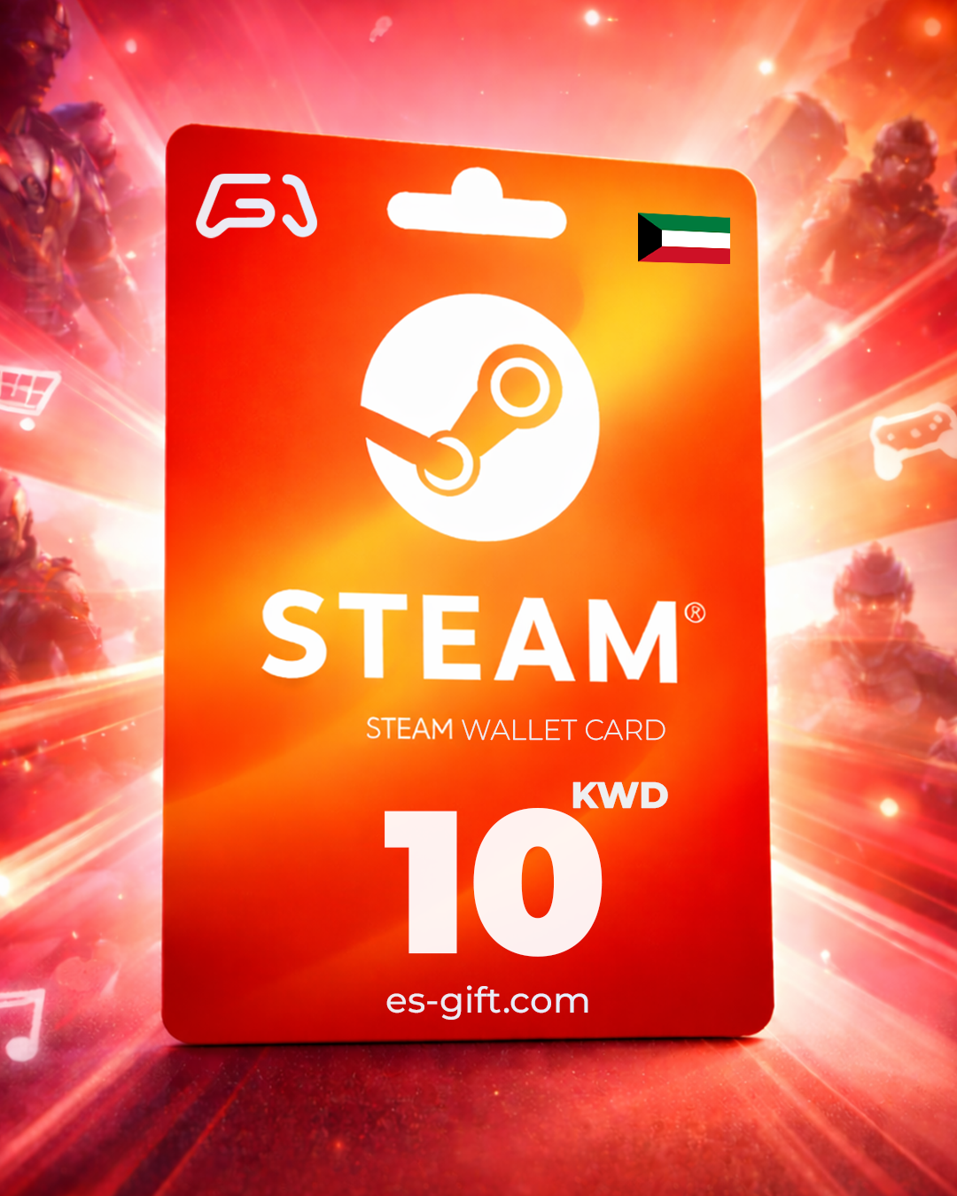 بطاقة ستيم  والت - 10 دينار كويتي