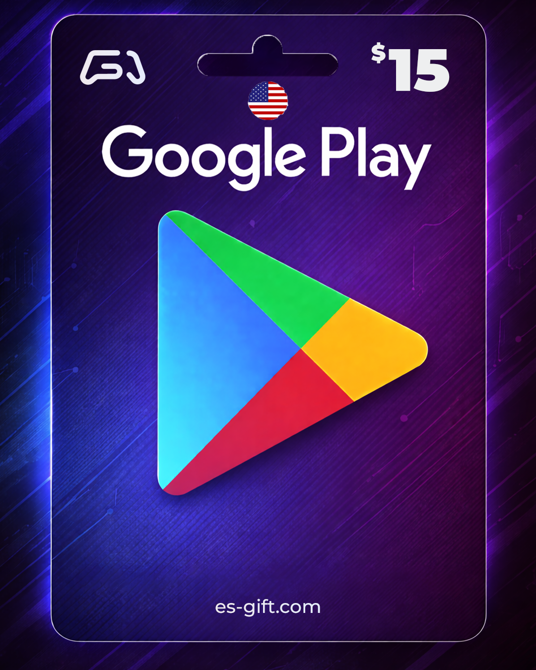 بطاقة جوجل بلاي 15 دولار (المتجر الأميركي تعمل داخل الولايات المتحده فقط)