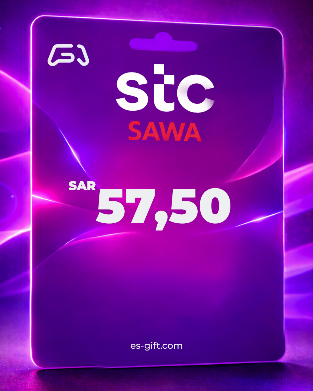 بطاقة إعادة شحن سوا بقيمة 57.50 ريال