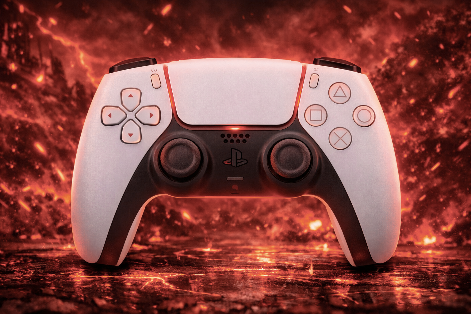 يد تحكم بلايستيشن 5 أبيض